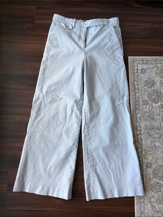 Theory Pants - Theory Pale Blue Tailored Cotton Trousers